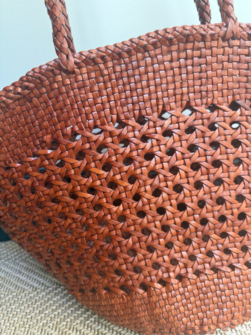 The Fiona Large Woven Basket Tote