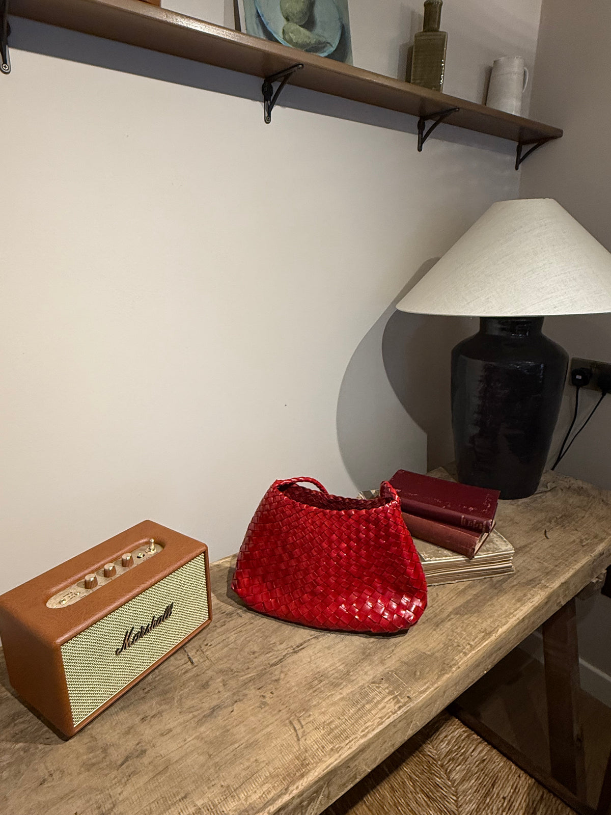 Custom Order Medium Woven Leather Shoulder Bag