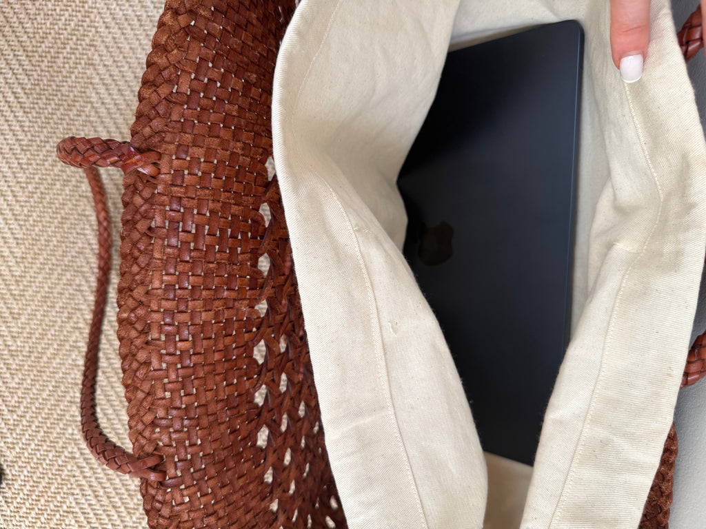 The Fiona Large Woven Basket Tote