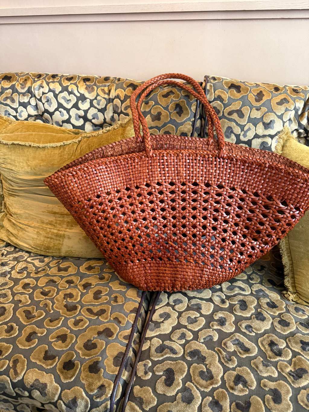 The Fiona Large Woven Basket Tote