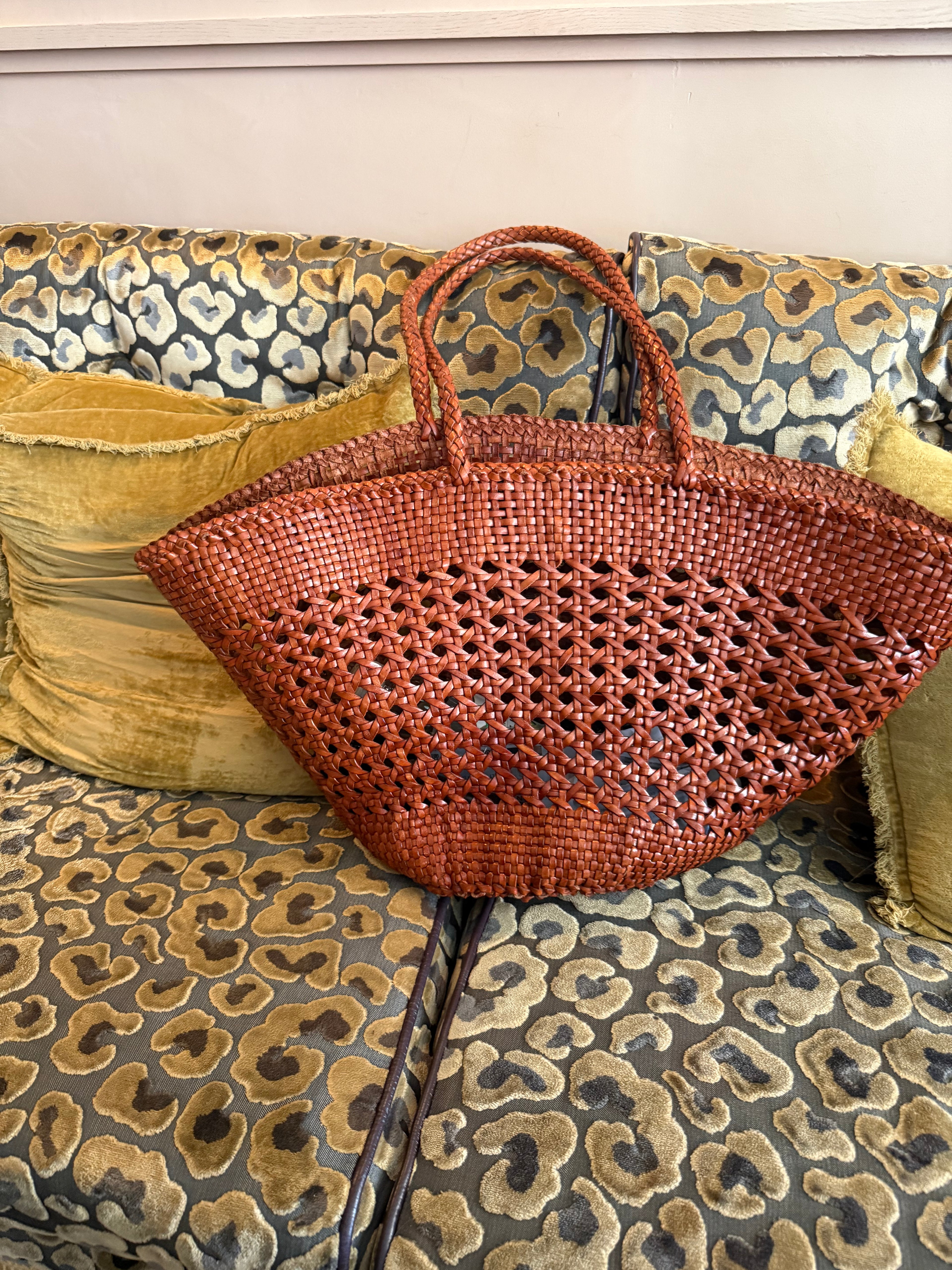 The Fiona Large Woven Basket Tote