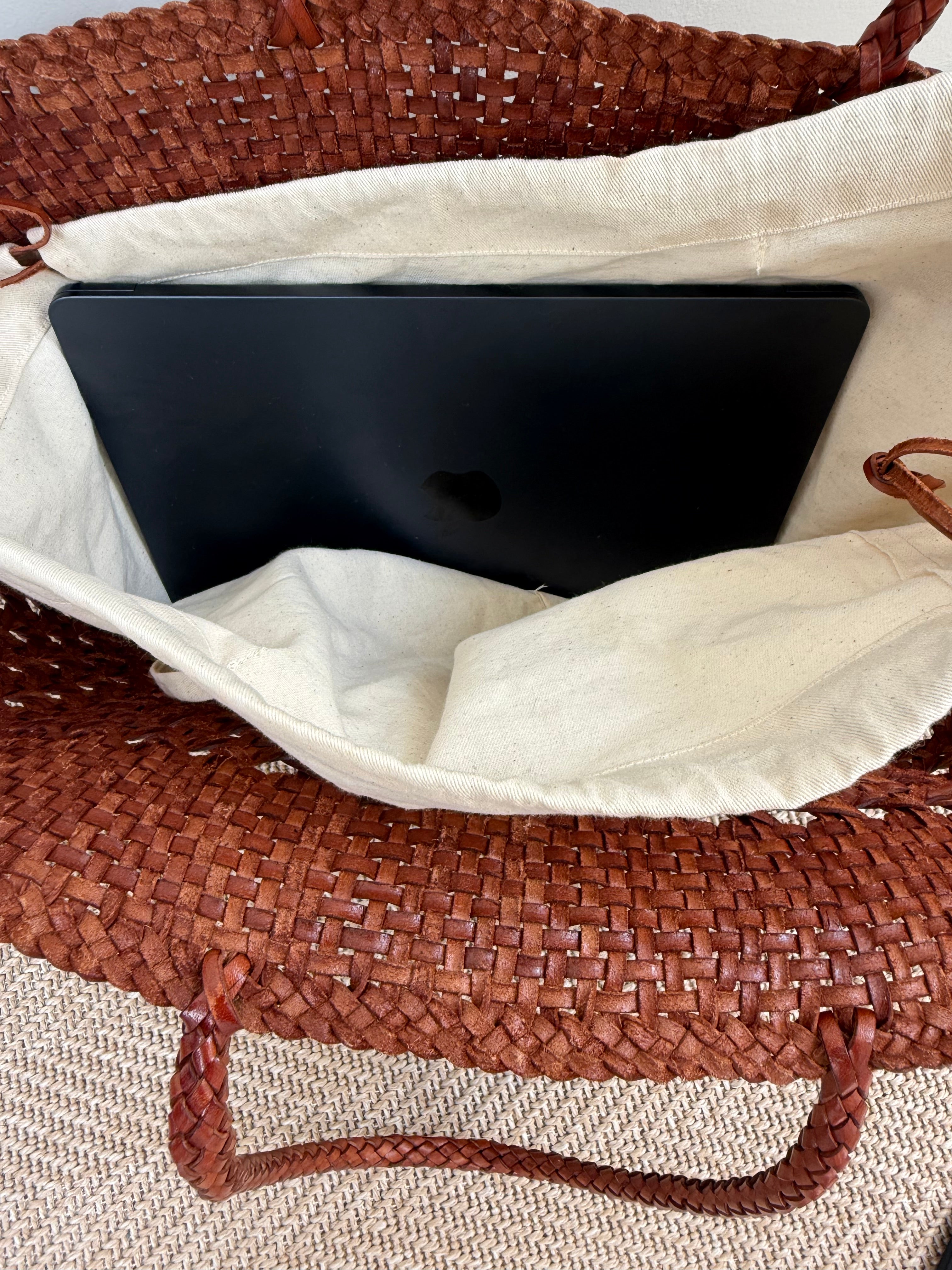 The Fiona Large Woven Basket Tote