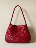 Hand Woven Leather Bag - Medium
