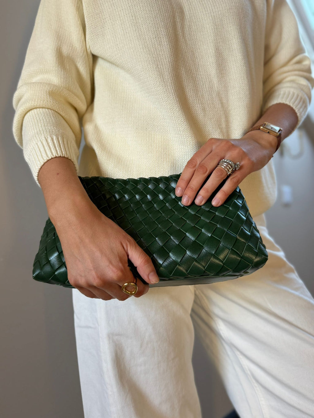 Pre Order Woven Shoulder Bag