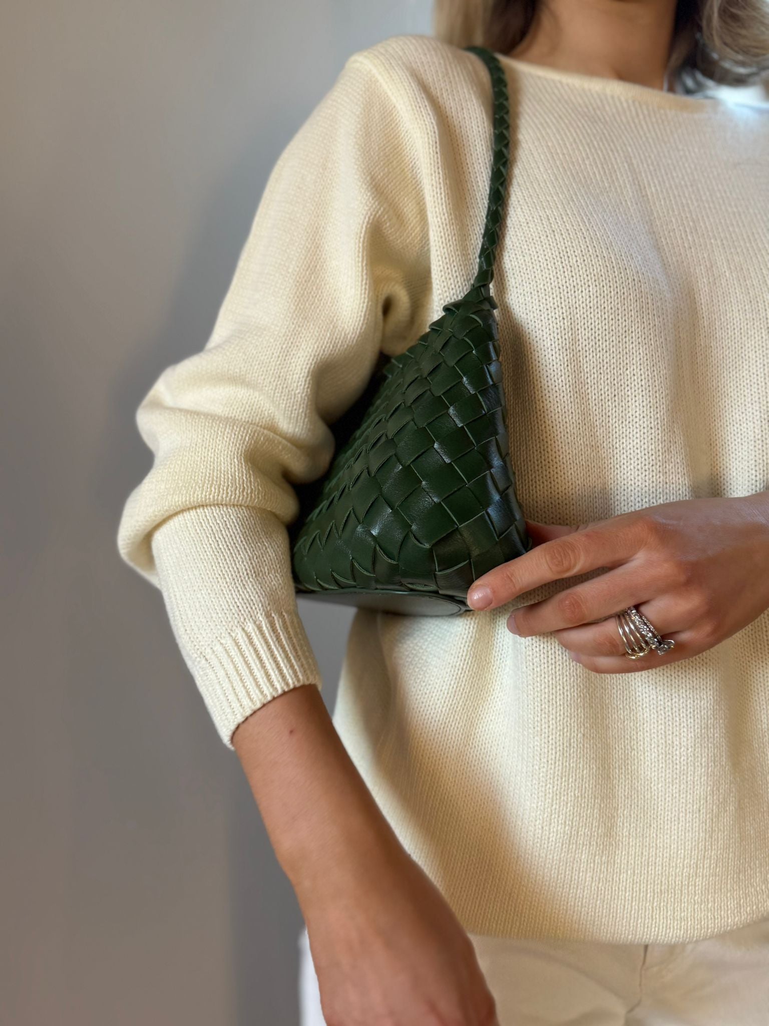 Pre Order Woven Shoulder Bag